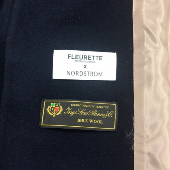 Fleurette Double Breasted Wool Princess Coat - Picture 8 of 9